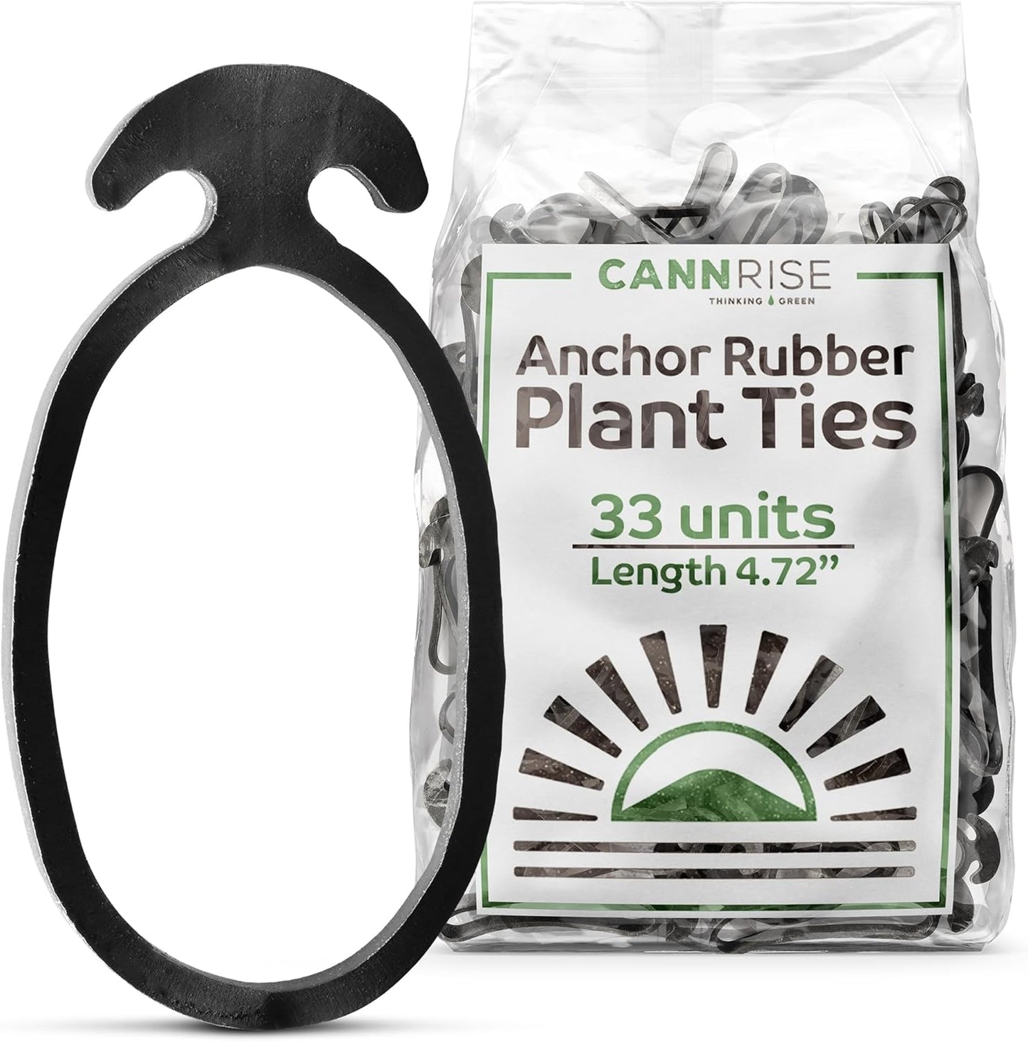 Anchor Rubber Bands for Trellising – 33 Pack of 12 cm/4.72 inches Rubber Bands for Outdoor Plant Support, Climbing Plants, Grape Vines, Trees – UV-Protected, Elastic, Multi-Purpose Use