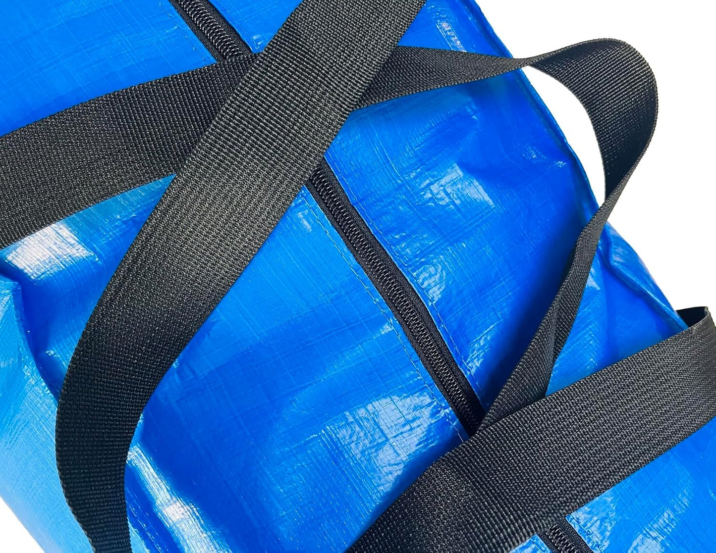 Extra Large Storage Bags, Jumbo Moving Tent Storage Bags, Foldable Big Turquoise XXL Duffle Bag for Travel,Christmas Tree Bag, 42x23x13.5inch - 2PACK